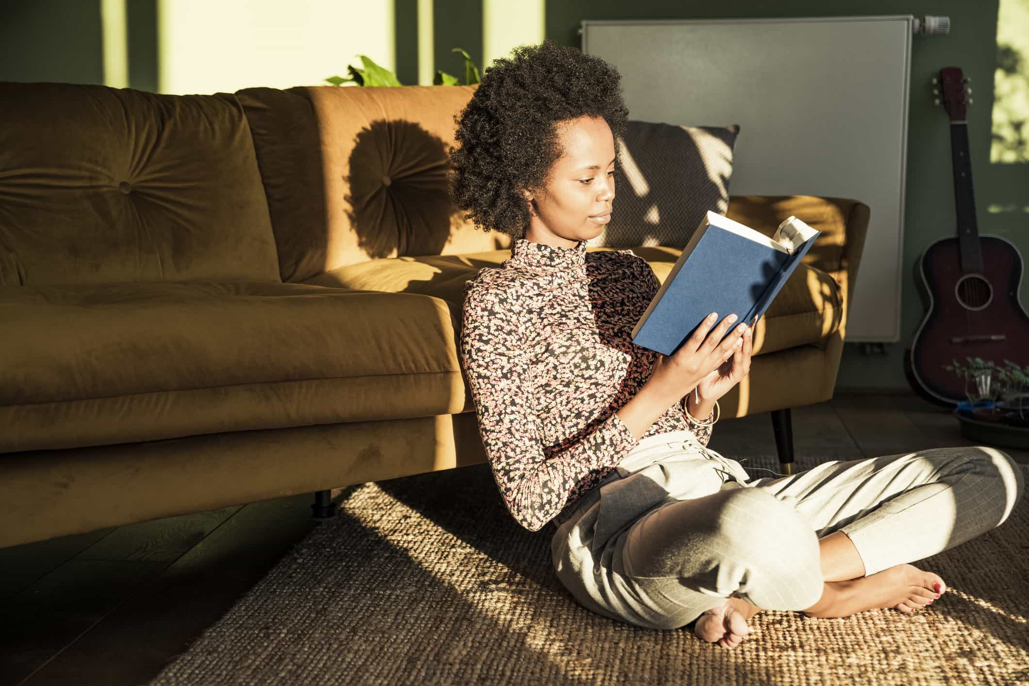 woman-reading-book-in-the-morning-personal-values-examples